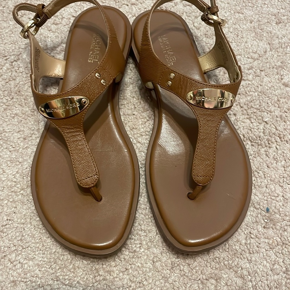 Michael Kors brown sandals. size 6.5